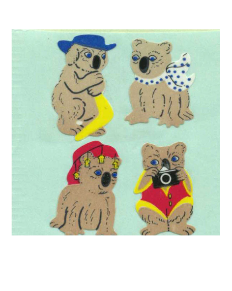 Stickermagic - Tear-off Stickers - Funny Koalas