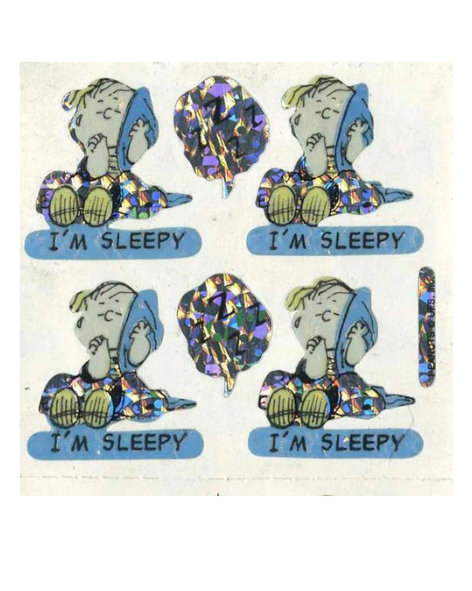 Stickermagic - Prismatic Stickers - Linus I'm Sleepy