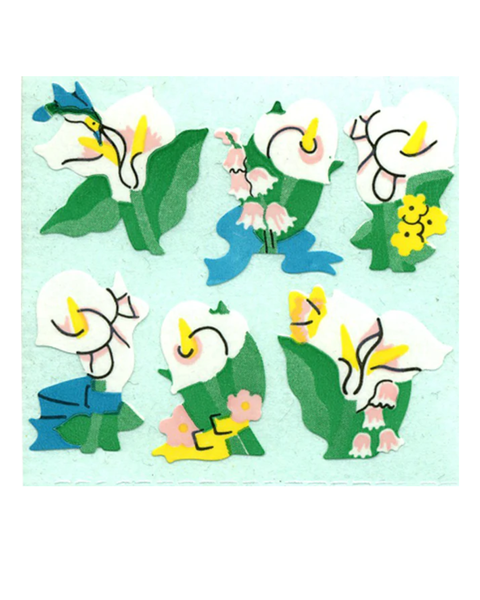 Stickermagic - Tear-off Stickers Square - Lilies
