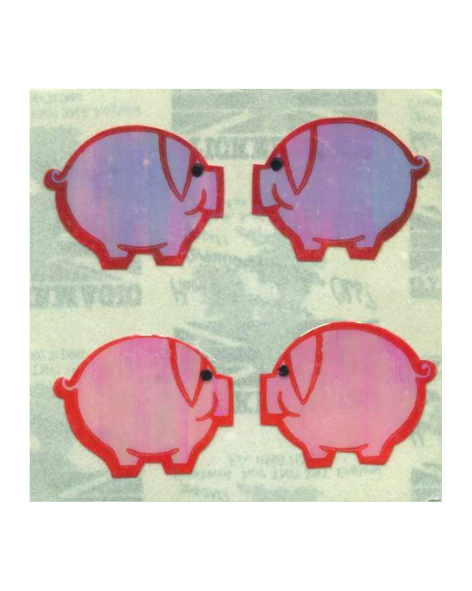 Stickermagic - Pearlie Tear-off Stickers - Pink Pigs