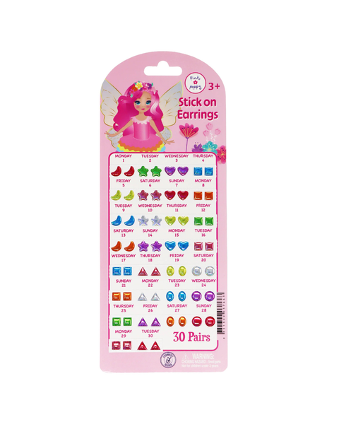 Pink Poppy - Fairy Magic Stick On Earrings - 30 Pairs