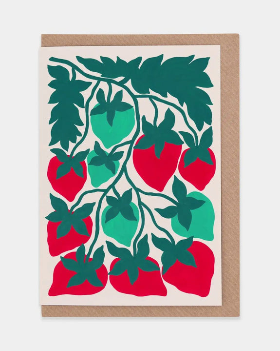 Evermade - Strawberries Greetings Card
