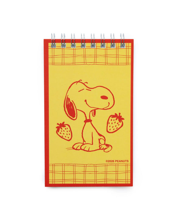 Three Potato Four x Peanuts® - Snoopy Strawberry Mini Notebook