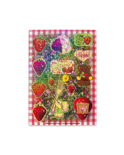Hannah-Michelle Bayley - Sticker Sheet - Strawberry Picnic