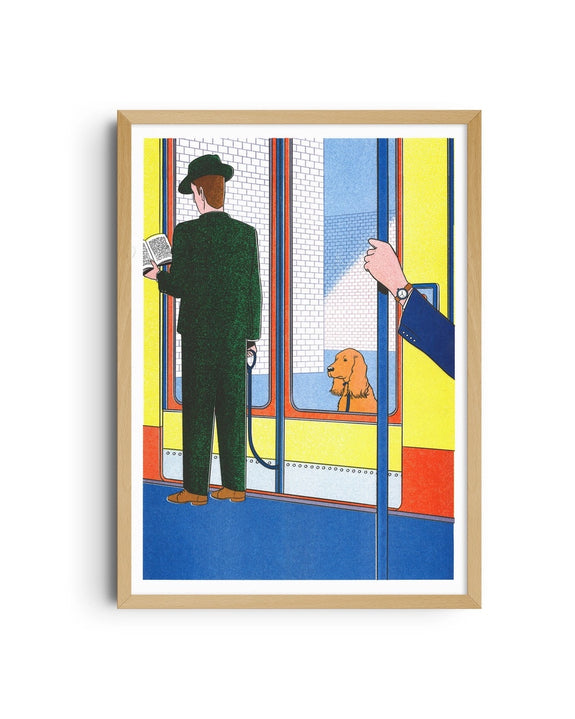 KIBLIND Atelier - Simon Bailly - the Subway A3 Poster