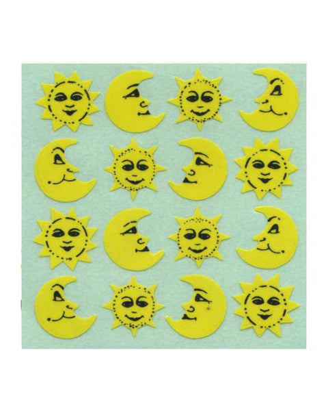 Stickermagic - Tear-off Stickers Square - Sun & Moon