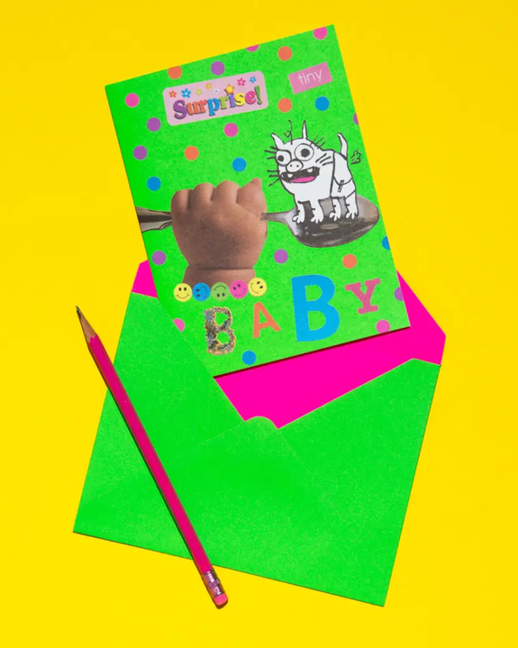 Gentle Thrills - Surprise Tiny Baby Card