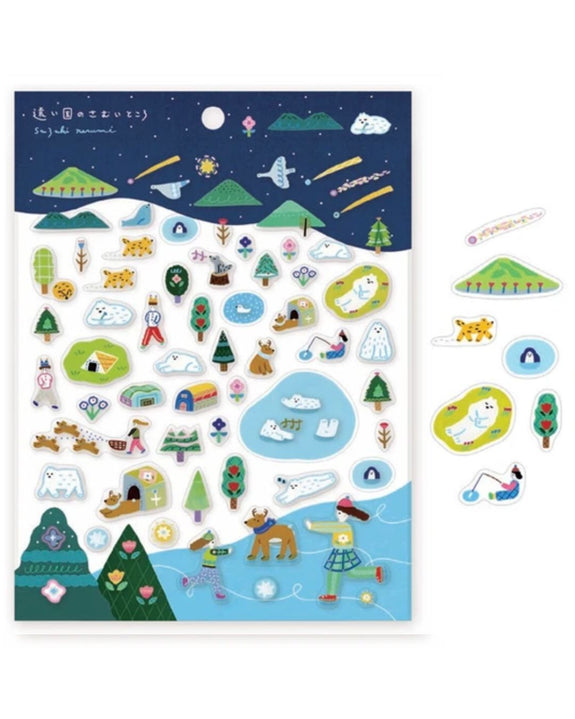 Cozyca - Suzuki Narumi Clear Stickers - A Faraway Country's Samurai Place