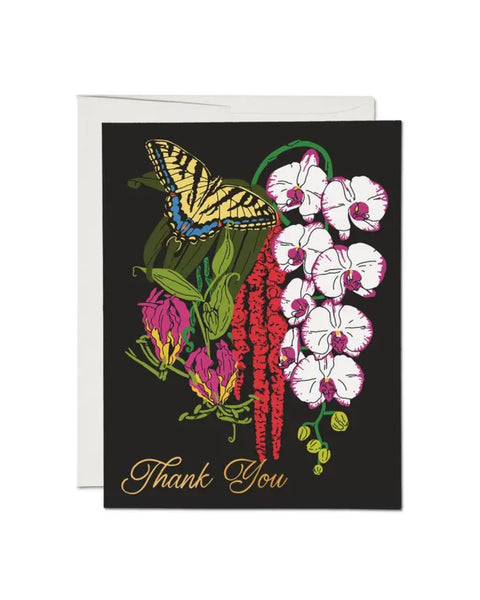 Red Cap Cards - Swallowtail Greeting Card