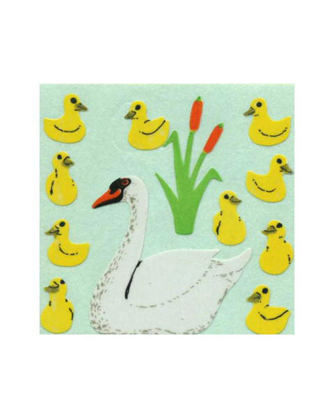 Stickermagic - Tear-off Stickers - Swans And Cygnets
