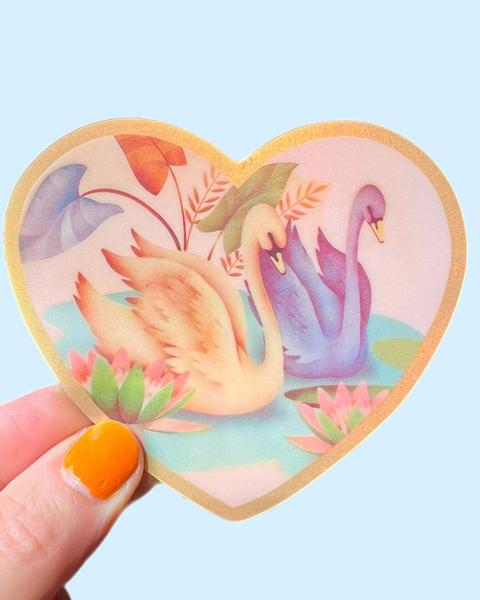 Astral Weekend - Swan Friends Sticker 3 Inch