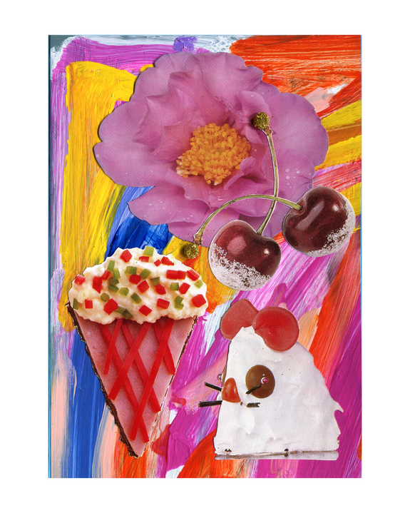 Minna Gilligan - Sweetener Collage Card