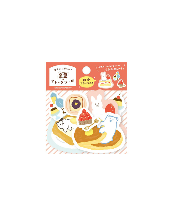 Furukawashiko - Washi Flake Stickers - Sweets