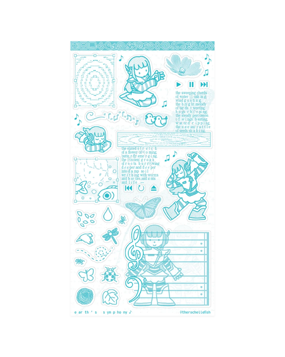 Rochelle Oh - 'Earth's Symphony' Sticker Sheet