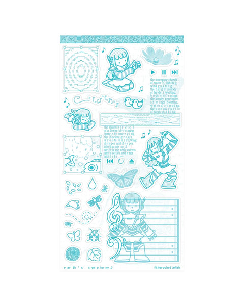 Rochelle Oh - 'Earth's Symphony' Sticker Sheet