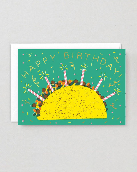 Wrap - Happy Birthday Taco Card