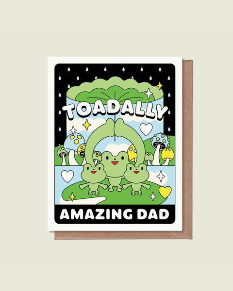Épée Lapin Studio - Toadally Amazing Dad Greeting Card