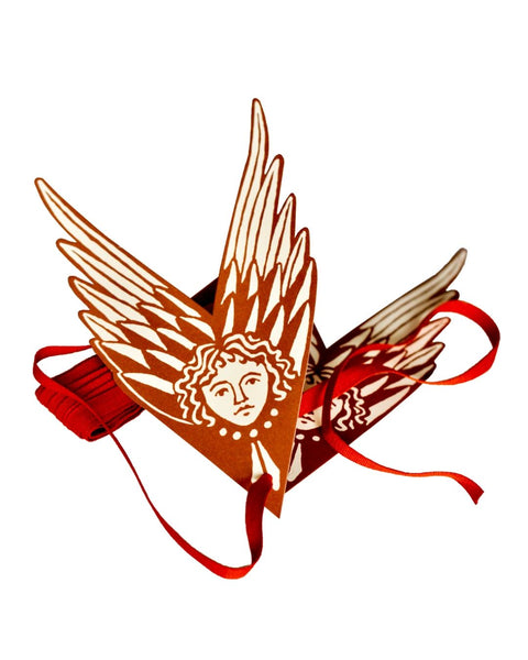 Cambridge Imprint - 5 Suffolk Angels Gift Tags - Cocoa