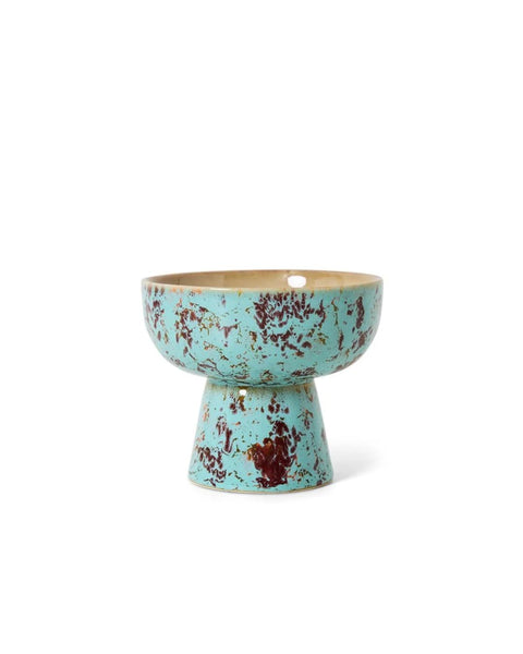 HK Living 70s Ceramics - Tapas Bowl on Base S - Patina