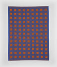 Wrap - Tea Towel - Squares Burgundy/Blue