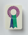 Canonbury Press - Lavender & Teal Rosette Greeting Card