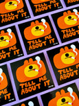 YUK FUN - Tell Me About It Bear Sticker
