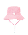 Acorn Kids - Light Pink Terry Towelling Bucket Hat