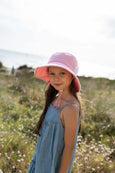 Acorn Kids - Light Pink Terry Towelling Bucket Hat