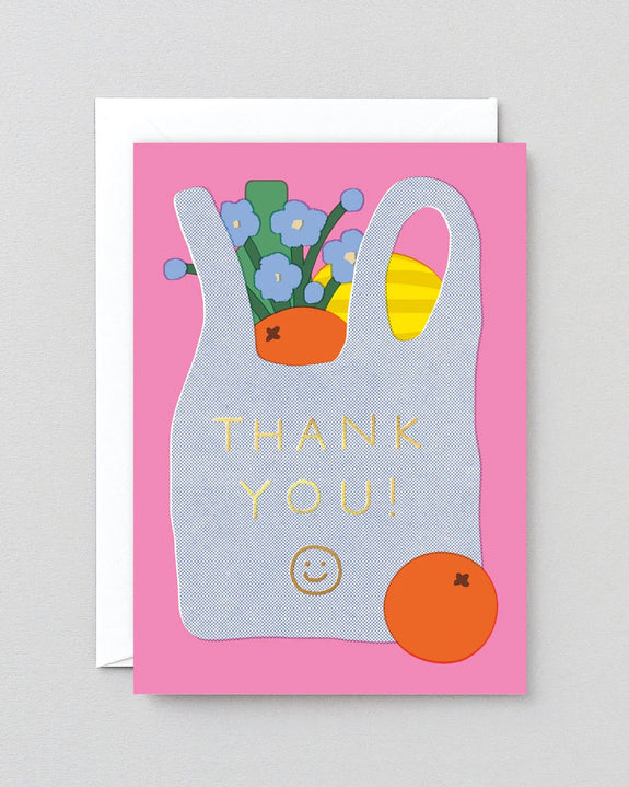 Wrap - Thank You - Shopping Bag - Greetings Card