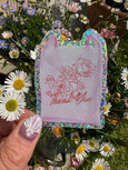 Shellflower - Thank You NYC Bag - Glitter Vinyl Sticker