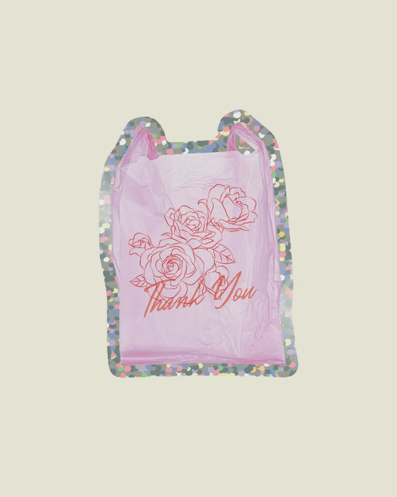 Shellflower - Thank You NYC Bag - Glitter Vinyl Sticker