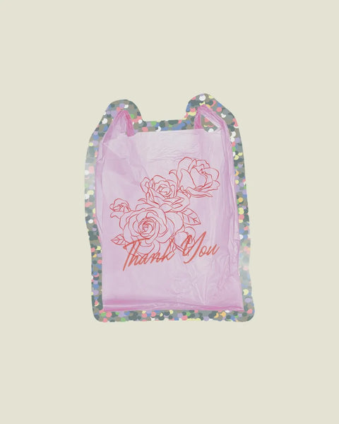 Shellflower - Thank You NYC Bag - Glitter Vinyl Sticker