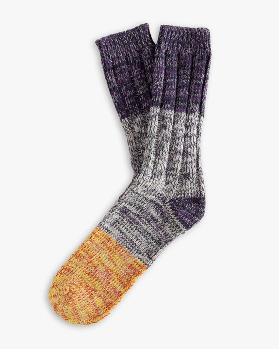 Thunders Love - Charlie Collection - Blackberry and Sunshine Yellow Socks