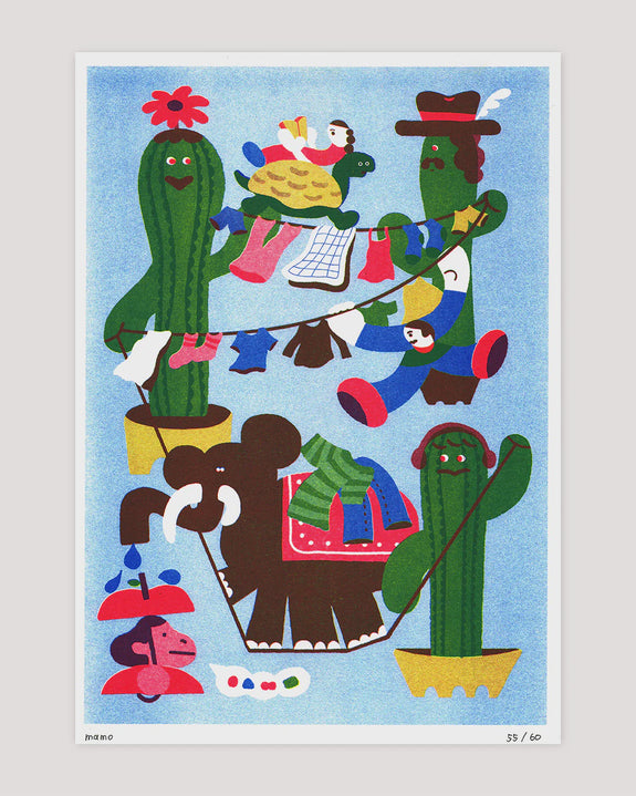 Jumbo Press - Tightrope A3 Print (Limited Edition)