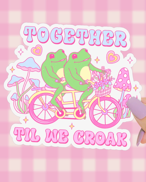 Pretty Toxic Stickers - Til We Croak Glitter Sticker