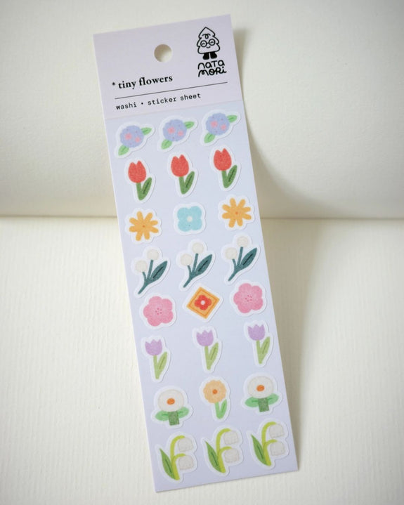Natamori - Washi Sticker Sheet - Tiny Flowers