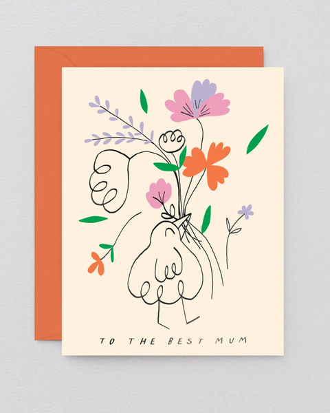 Wrap - 'to the Best Mum' Greetings Card