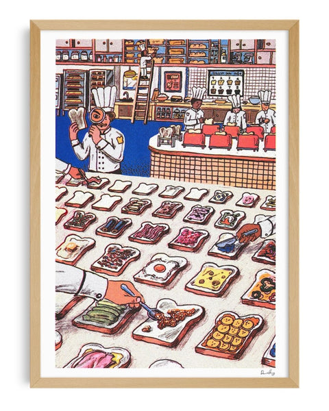 KIBLIND Atelier - A3 Poster - David Huang - If I Run A Toast Restaurant