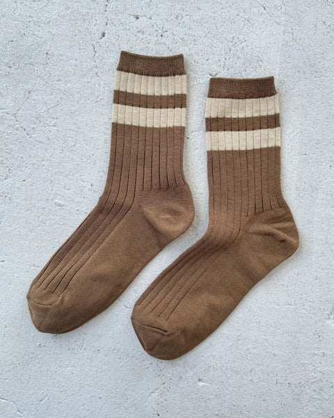 Le Bon Shoppe - Her Socks - Varsity - Toffee