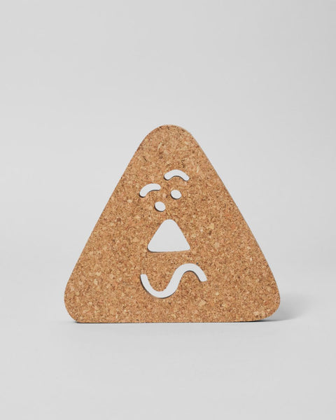 Wrap - Cork Trivet - Triangle Face