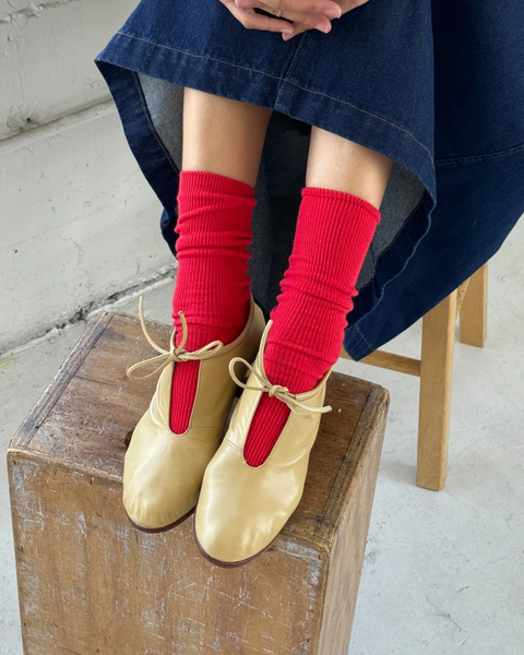 Le Bon Shoppe - Trouser Socks - Red Lipstick