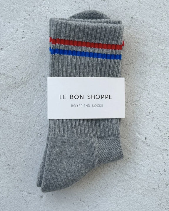 Le Bon Shoppe - Boyfriend Socks - True Grey