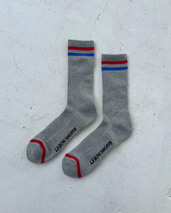 Le Bon Shoppe - Extended Boyfriend Socks - True Grey