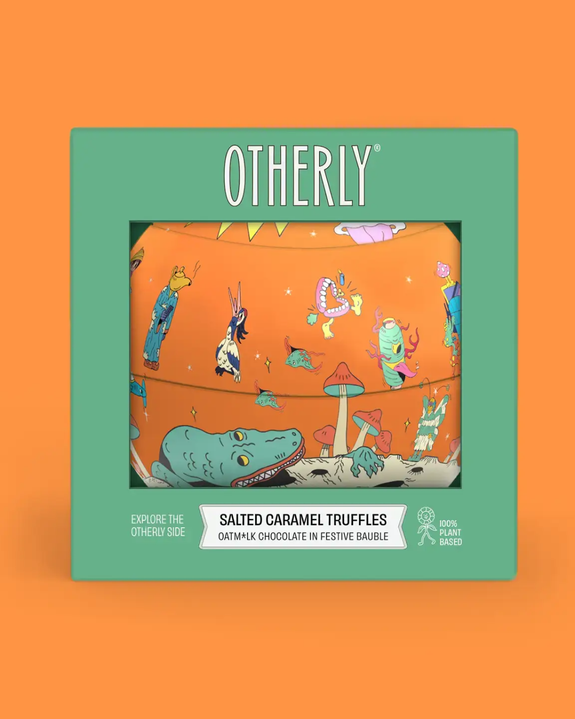 Otherly - Salted Caramel Oatmilk Truffles in a Festive Bauble - 100g