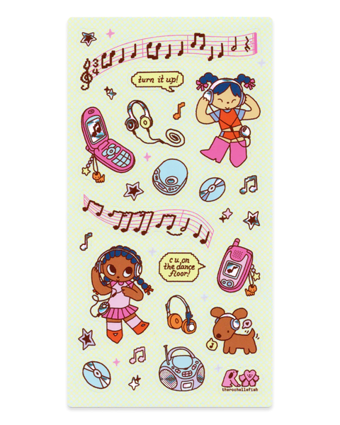 Rochelle Oh - 'Turn It Up' Sticker Sheet