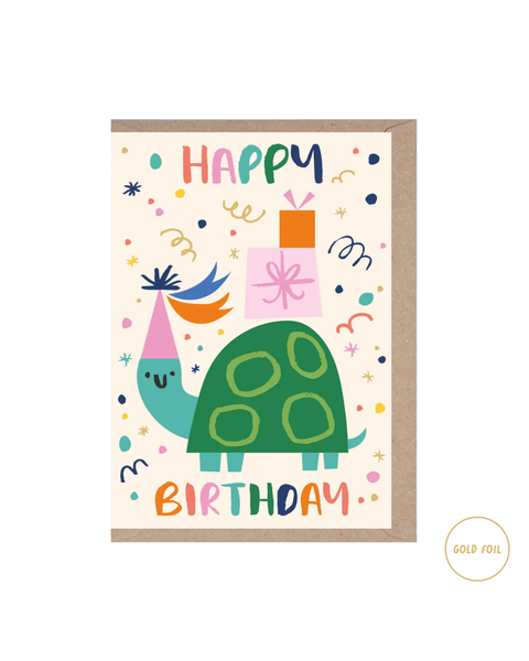 Rumble Cards - Turtle Happy Birthday Card