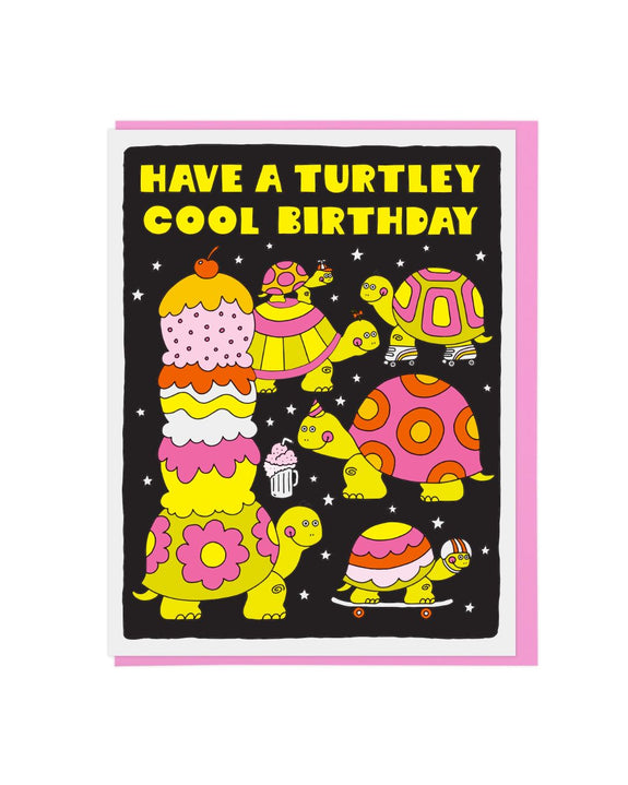Lucky Horse Press - Turtley Cool Birthday Card
