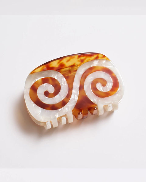 Winona Irene - Hair Claw Clip - Twin Spiral