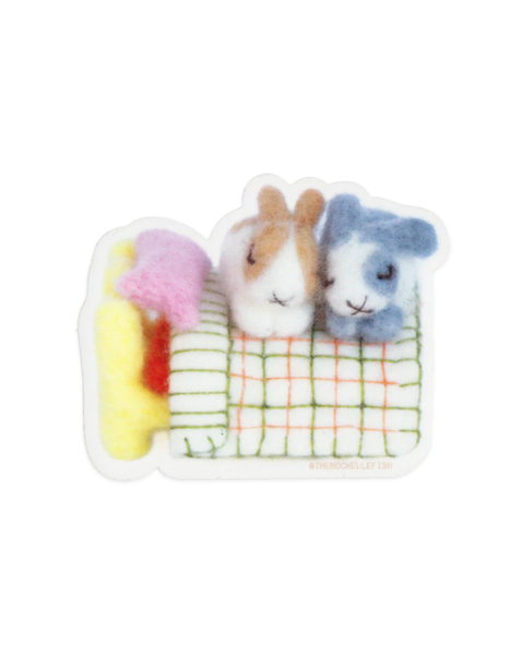 Rochelle Oh - Twin Bed - Flake Vinyl Sticker