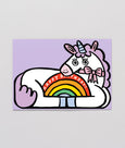 Wrap - Unicorn with Mini Card Kid's Greeting Card